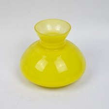 Paraluce Paralume in Vetro Lume diffusore a campana Giallo stile vecchia America