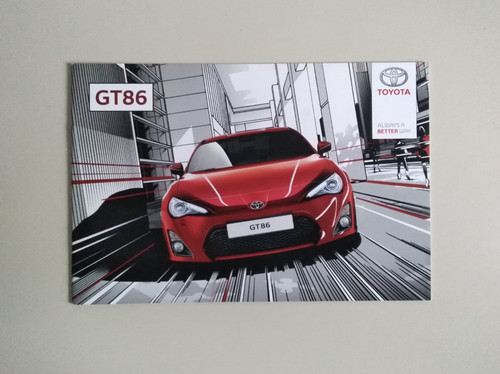 Depliant brochure toyota gt86 - toyota,