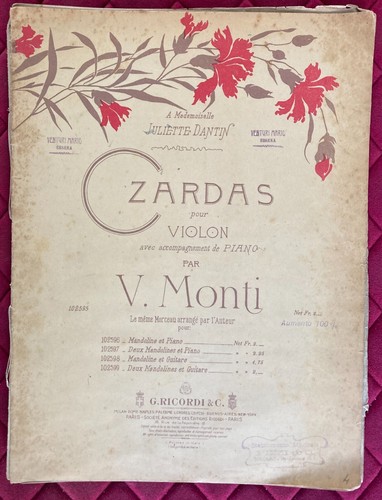 Spartito musicale czardas - spartito,