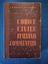 Codice civile Italiano commentato Antonio Butera 1942 UTET