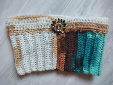 Fascia per capelli donna fatta a mano all'uncinetto in acrilico