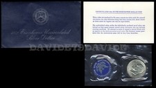 STATI UNITI D'AMERICA 1972 - DOLLARO EISENHOWER ARGENTO - FDC IN CONFEZIONE