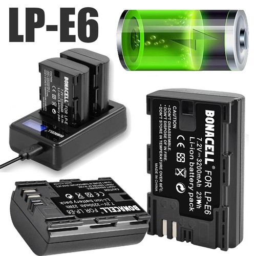 Batteria 3200mah per canon - 2x,