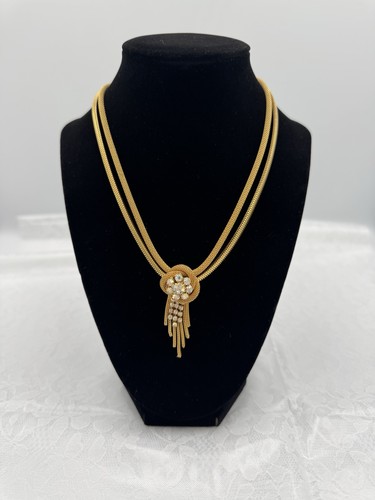 Collana doppio filo - , strass