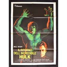 manifesto IL RITORNO DELL'INCREDIBILE HULK Kenneth Johnson Lou Ferrigno A62