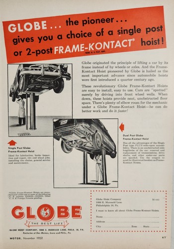 1952 stampa pubblicità globo - 1952,