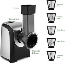 Affettatrice elettrica per verdure affettatrice a spirale cucina tritatutto 150W