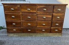 Banco da lavoro, cassettiera in legno massello primo 900