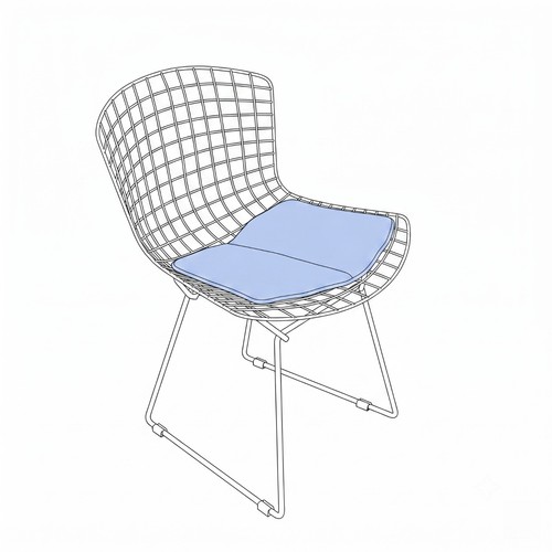 Cuscino per sedia knoll - per,