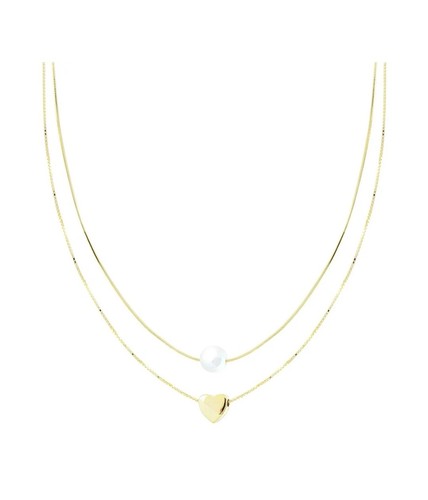 Collana due fili catena - fili,
