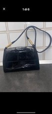 Borsa vera pelle stampa coccodrillo genny Jenny Donna Vintage Cocco