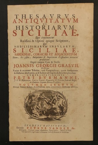 Sicilia thesaurus antiquitatum - sicilia,