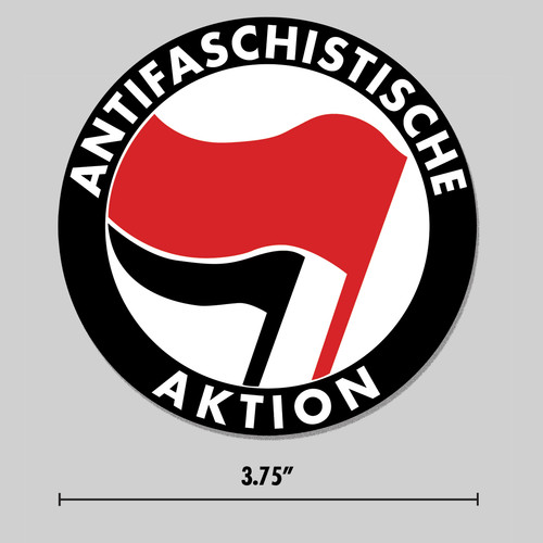 Adesivo antifascista logo euro