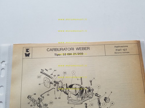 Weber carburatore iba - carburatore,