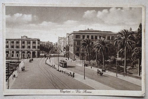 Cartolina cagliari via - cartolina,