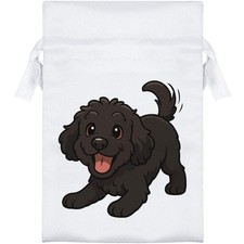 'Playful Black Cockapoo Dog'