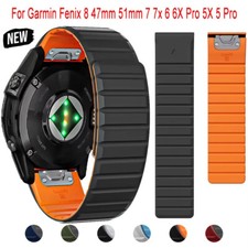 Cinturino magnetico in silicone per Garmin Fenix 8 47 mm 51 mm 7 7 x 6 6 X Pro 5 X 5 Plus Band