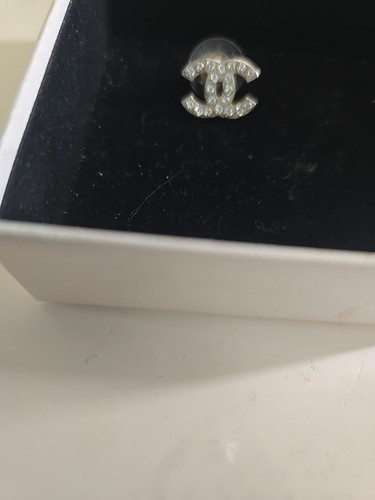 Single chanel logo earring - cc,