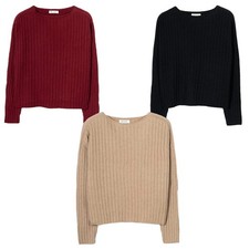 RIFÒ LUCE maglia cashmere rigenerato scollo barca, spalla scesa – Italy