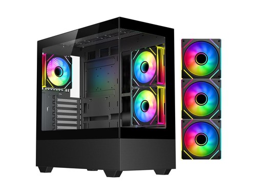 Diypc argb black usb3 0 - diypc, usb3.0
