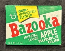 Topps Bazooka Apple Bubble Gum