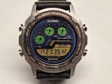 Casio vintage DW 7700 Module 954 flight planner quartz (batteria) 41,5 mm