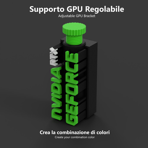 Supporto regolabile gpu scheda - gpu,
