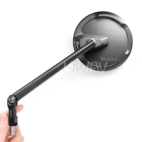 Round mirrors mamba mat black - round,