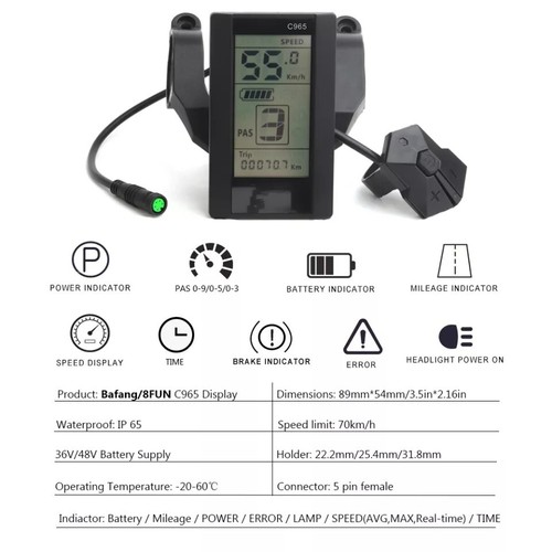 Display bafang c965 - display,