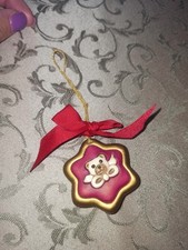 Thun Piccolo Orso Orsetto Orsacchiotto Teddy Stella Rossa Addobbo Natale