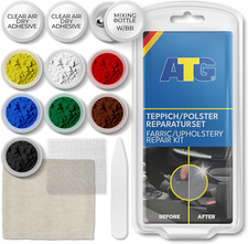Kit Riparazione Sedili Auto in Tessuto con Tappezzeria Colla per Tessuti e Toppe