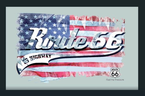 Route specchio vintage flag - route, 66