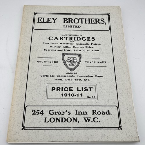 Eley brothers limited - eley,