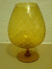 VASO VINTAGE VETRO AMBRA