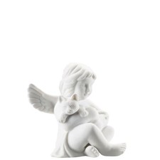 Rosenthal, Figurina Angelo con Gatto Piccolo, Porcellana