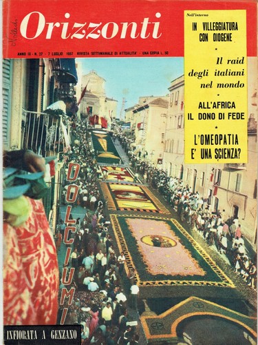 Orizzonti 1957 genzano - orizzonti, 1957=genzano
