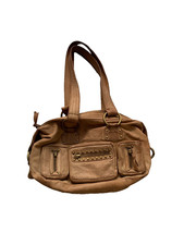 Borsa a tracolla da donna di Jennifer Lopez in pelle marrone con doppio manic...