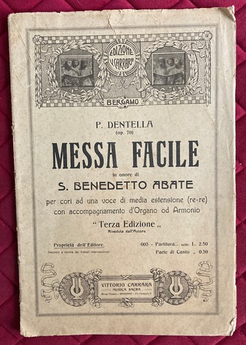 Spartito messa facile carrara - messa,
