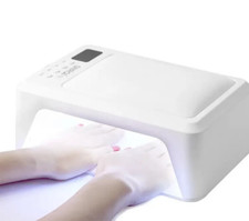 LAMPADA NAILS CON POGGIAMANO LED UV GEL UNGHIE 72W PROFESSIONALE RICOSTRUZIONE