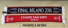 CHAMPIONS LEAGUE SCIARPA FINALE DI MILANO 2016 BIFACCIALE JACQUARD RARA
