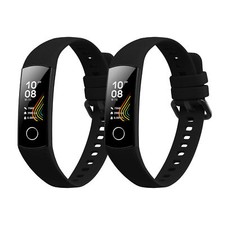 kwmobile 2x Cinturino TPU Silicone Fibbia Compatibile con HONOR Band 5 / Band 4