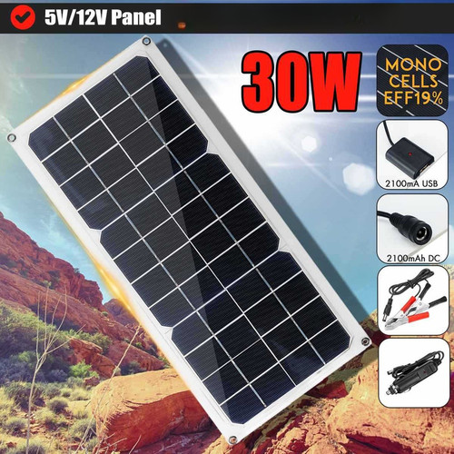 Pannello solare leggero 30w - pannello,