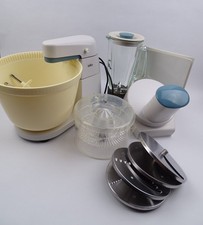 Set robot da cucina Braun KM 3 anni 50/60 vintage frullatore vetro cotolette e accessori