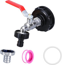 Raccordo Cisterna 1000 Litri, Rubinetto Container IBC 3/4 Pollici, Adattatore Se