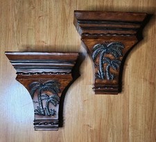 Coppia di mensole applique da