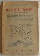 IL VELIVOLO MODERNO DIRIGIBILI HOEPLI 1929 AEREI AVIAZIONE AERONAUTICA