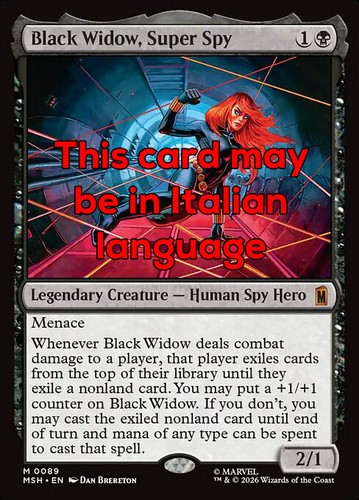 Mtg black widow super - mtg,