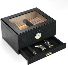 Humidor per Sigari, Scatola Humidor per Sigari Cubani, Cassetto Portaoggetti Hum