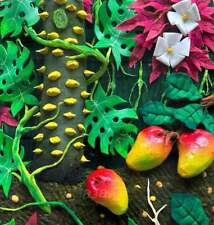 Manghi nella foresta Piero Gilardi Opera UNICA in POLIURETANO ESPANSO Plexiglass