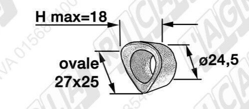 Kit tasselli fermatubo - 5, per